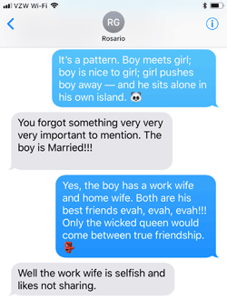 Work wife is selfish and likes not sharing